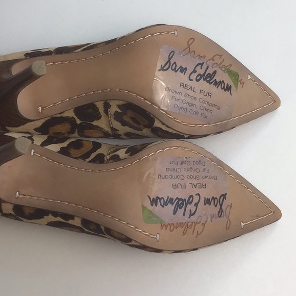 Sam Edelman Leopard Print High Heels - Picture 8 of 13